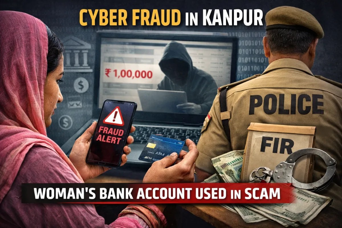 Kanpur News:लालच में ATM सौंपा, महिला का बैंक खाता बना ठगों का अड्डा, मुकदमा दर्ज
