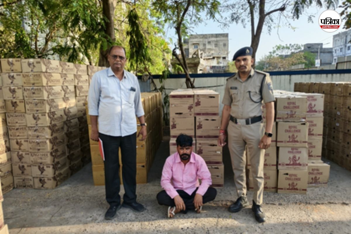 गुजरात पुलिस की बड़ी कार्रवाई, एक करोड़ की विदेशी शराब जब्त, ड्राइवर गिरफ्तार