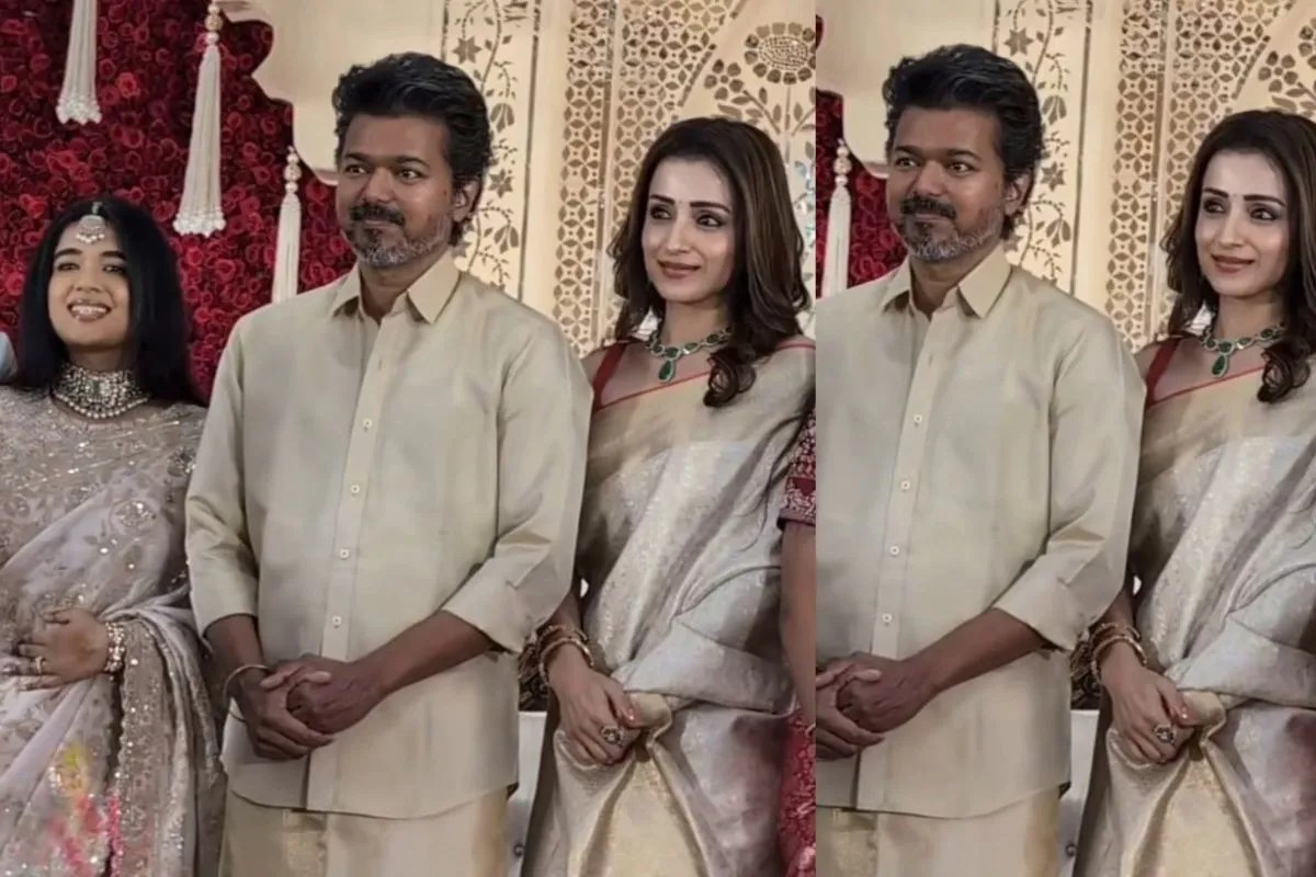 तलाक के विवादों के बीच चेन्नई के रिसेप्शन पर विजय और तृषा कृष्णन साथ आए नजर, वायरल