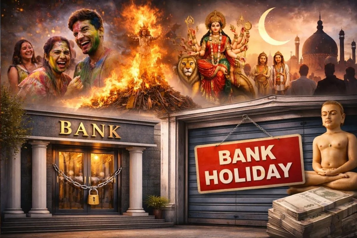Bank Holiday in March 2026: नवरात्र, ईद, होली, रामनवमी… इस महीने अलग-अलग हिस्सों में कुल 18 दिन बंद रहेंगे बैंक