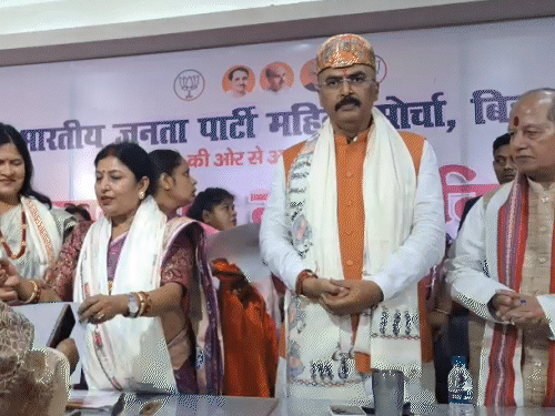 बिहार को 16 मार्च बाद नया मुख्यमंत्री मिल सकता:संजय सरावगी बोले- निशांत का राजनीति में आना सकारात्मक, विमेंस डे पर महिलाओं को किया सम्मानित