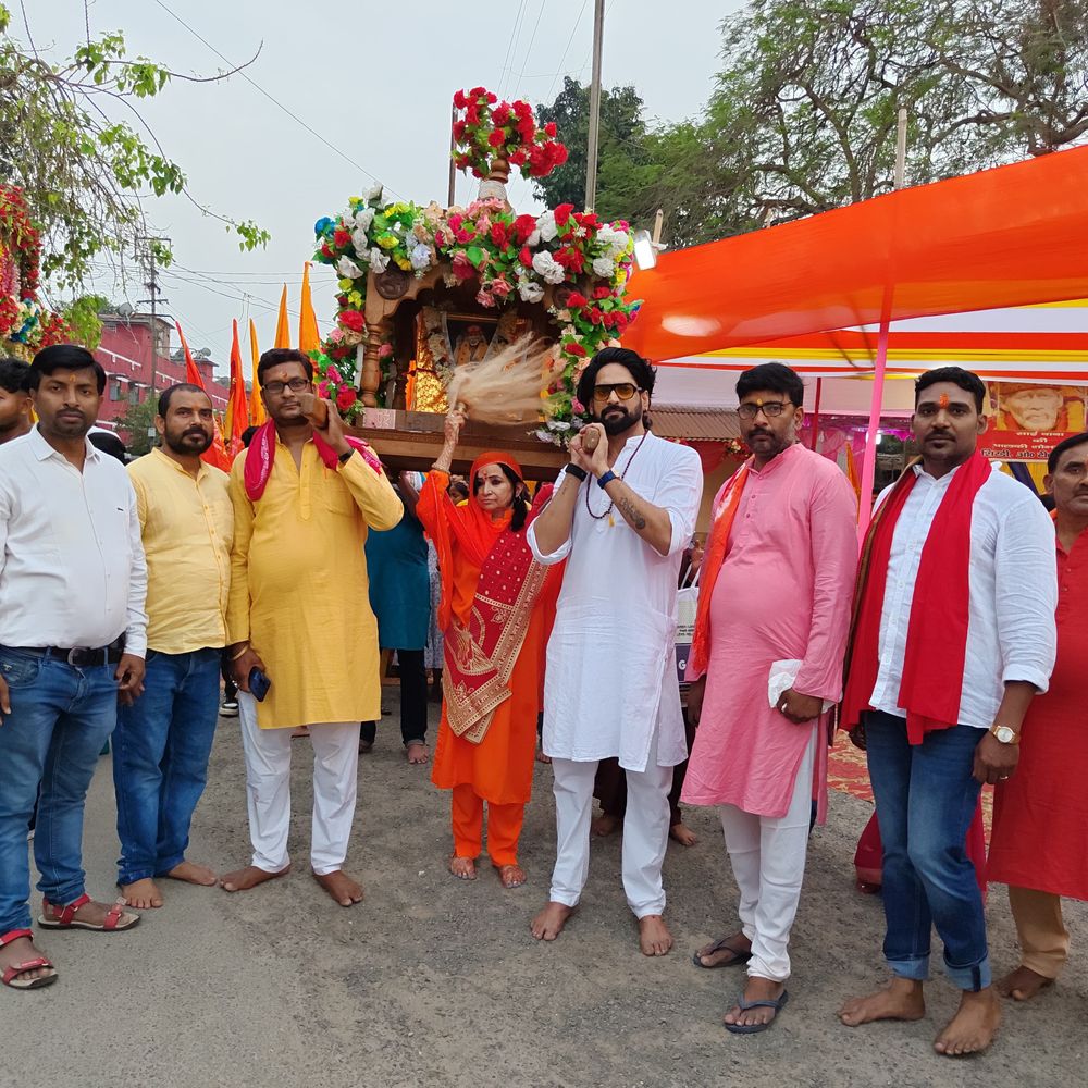 रामनवमी पर छोटा शिरडी साईं धाम से पालकी यात्रा:भक्तों ने उत्साह से भाग लिया, विशाल भंडारे का आयोजन