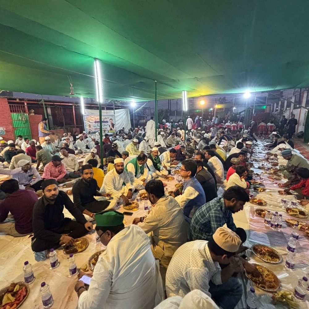 जगदीशपुर में राजद ने इफ्तार पार्टी का आयोजन किया:हजारों मुस्लिम समाज के लोगों से सहित RJD कार्यकर्ता शामिल हुए