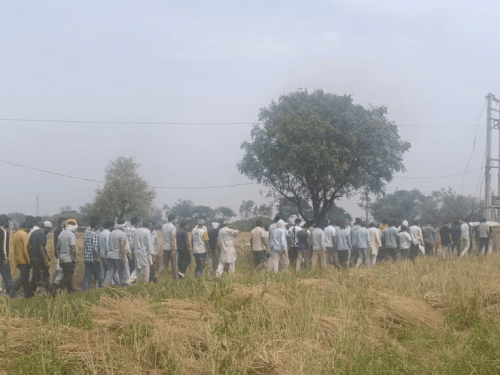 रेवाड़ी किसान सुसाइड: धौली की 18 कनाल जमीन बनी वजह:दोनों परिवारों का कब्जा, एक पक्ष लगाना चाहता था बोर्ड, यही विवाद का कारण