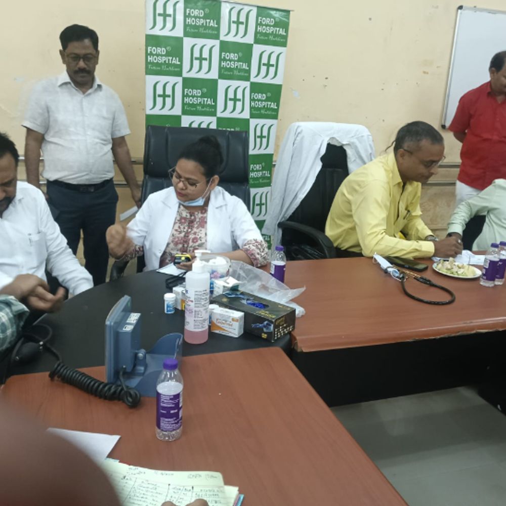 कर्मचारी भविष्य निधि कार्यालय में लगा स्वास्थ्य जांच शिविर:150 कर्मियों ने कराए जांच, ब्लड प्रेशर, शुगर सहित कई टेस्ट हुए; कहा- सही समय पर जांच जरूरी