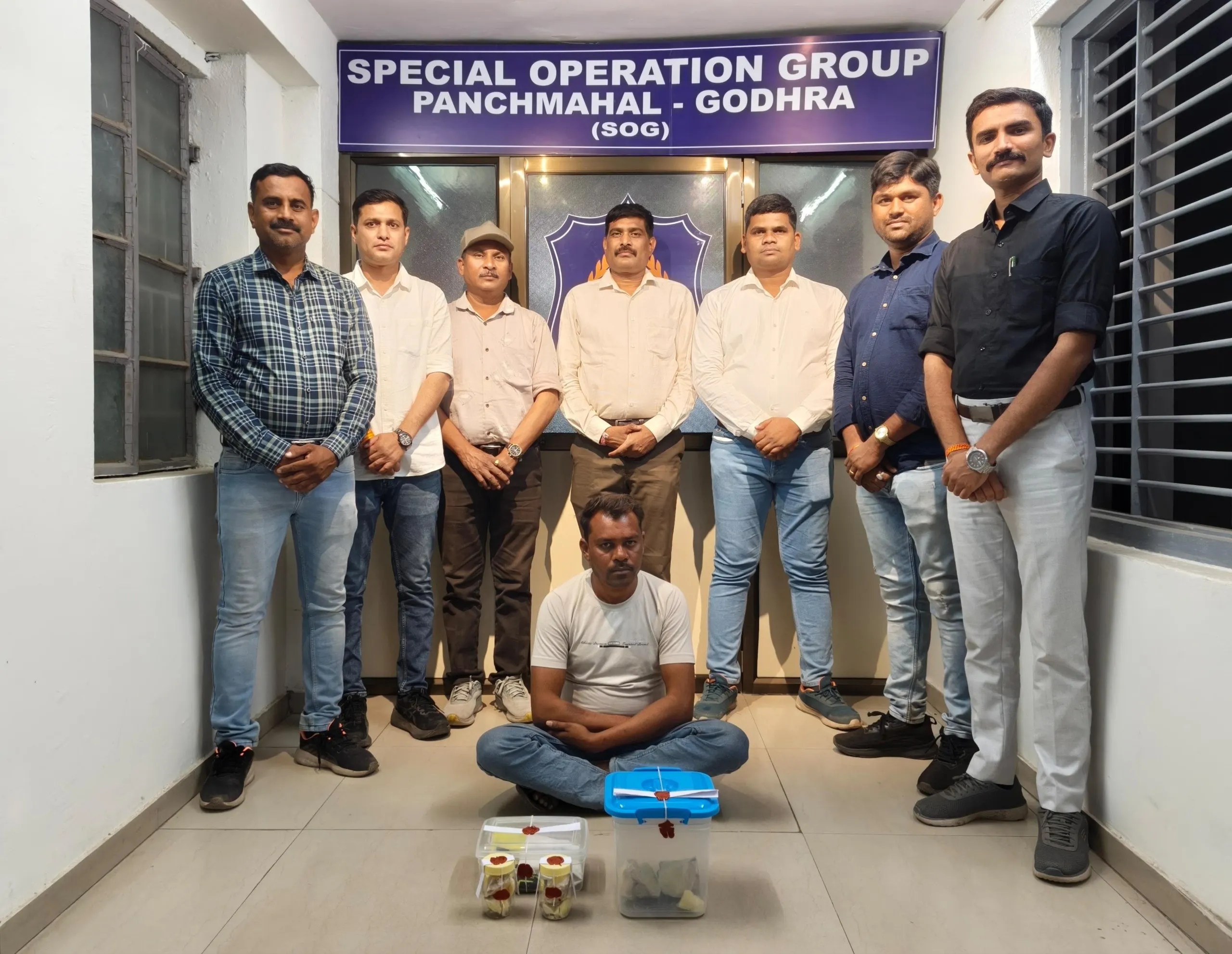 गोधरा : 76.80 लाख का संदिग्ध एम्बरग्रीस जब्त, एक को पकड़ा