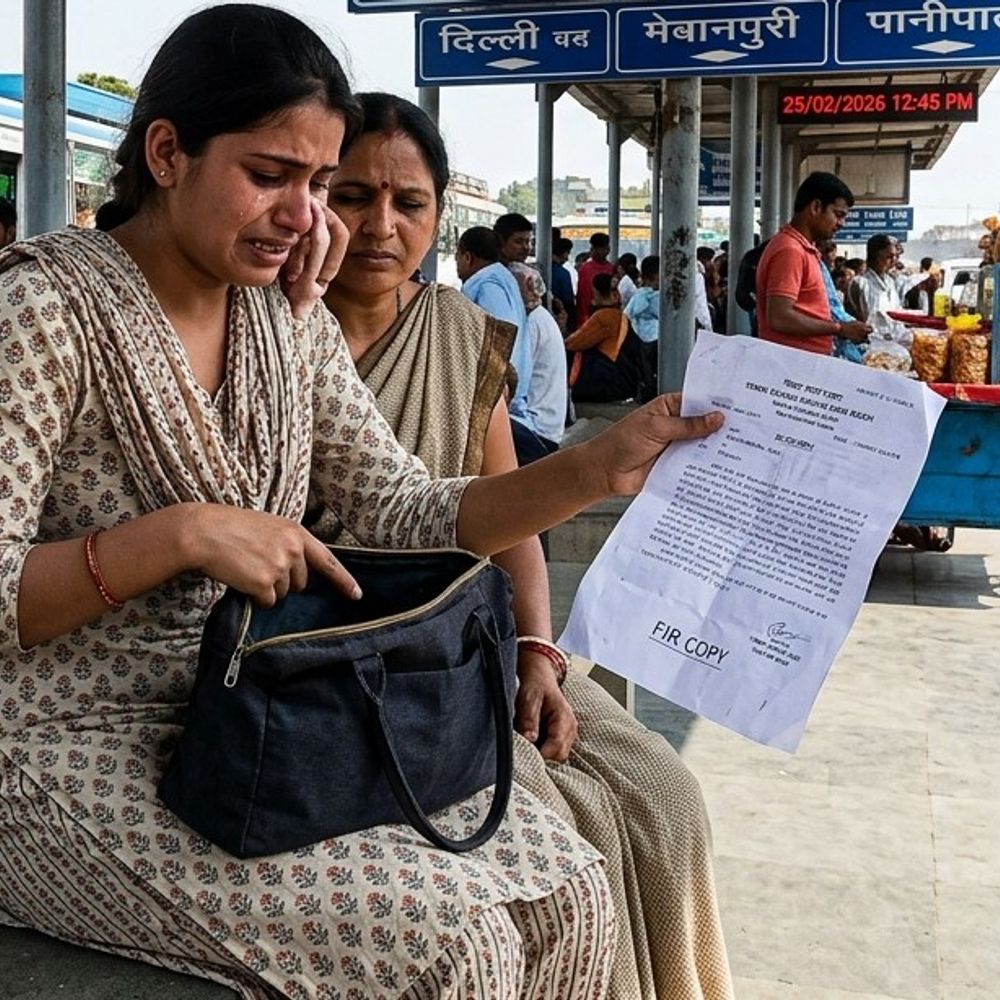 पानीपत में युवती की चेन चोरी:बस के इंतजार में सड़क पर खड़ी थी, बैग से निकाल कर आरोपी फरार