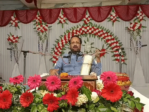 सरयू स्नान कर श्रीराम कथा का श्रवण हमारा परम सौभाग्य:स्वामी प्रभंजनानंद शरण बोले-सुख की चाह के अनुरूप आचरण भी करें