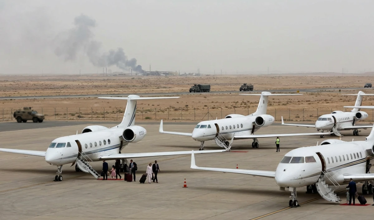 Iran War से खाड़ी में हड़कंप, Private Jet से भागने को अमीर दे रहे 2 लाख Euro