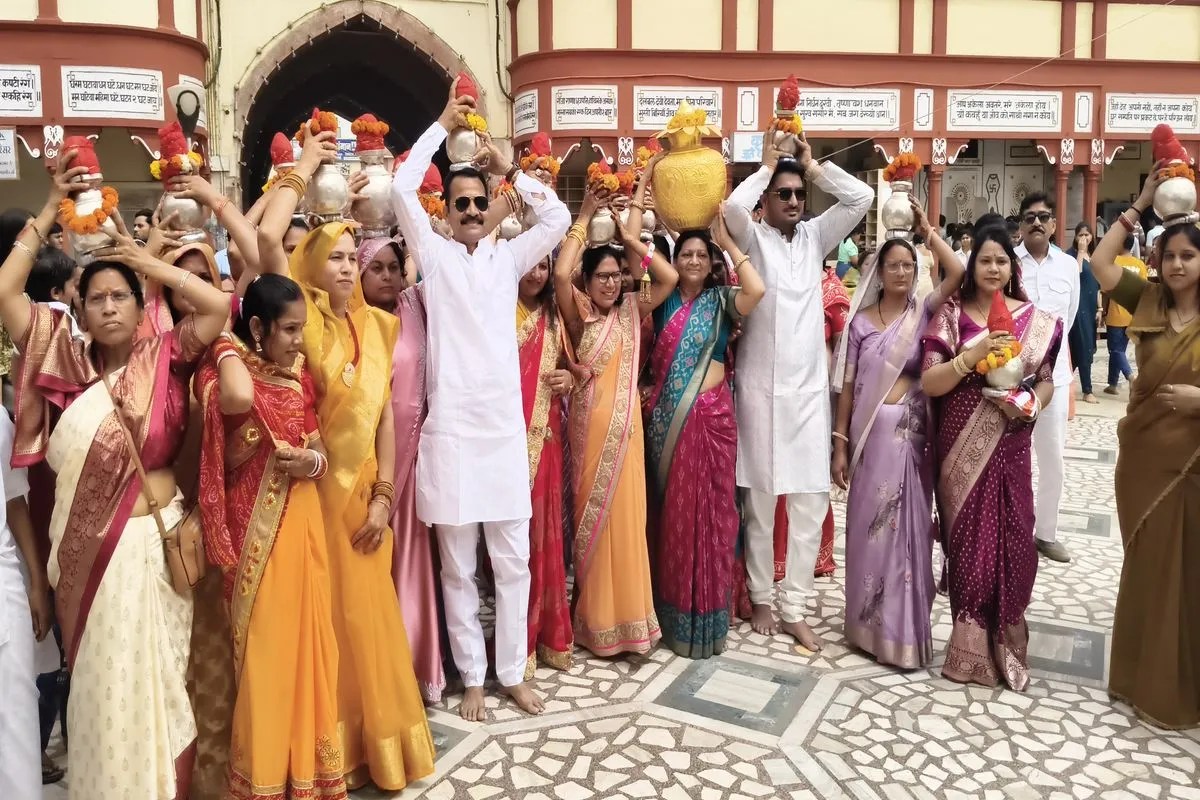 भगवान महावीर का मनाया जन्मोत्सव, जयकारों से गुंजायमान हुई अहिंसा नगरी