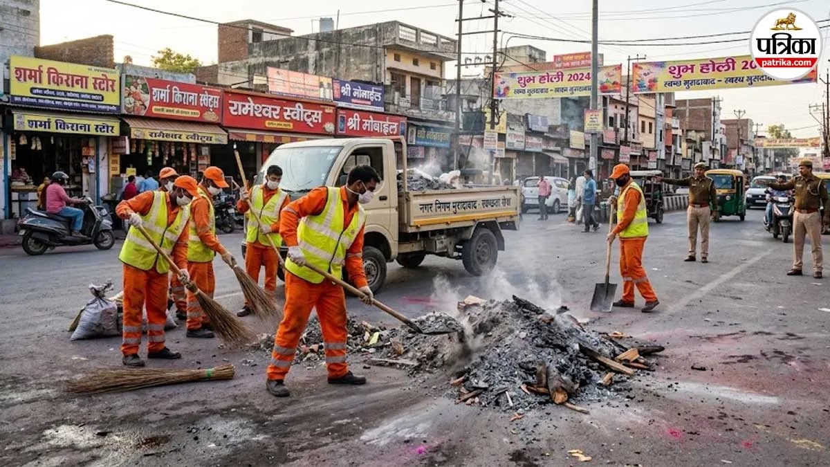 होली के रंग, स्वच्छता के संग: 24 घंटे में साफ होगी राख, मुरादाबाद नगर निगम ने तैनात कीं 35 टीमें!