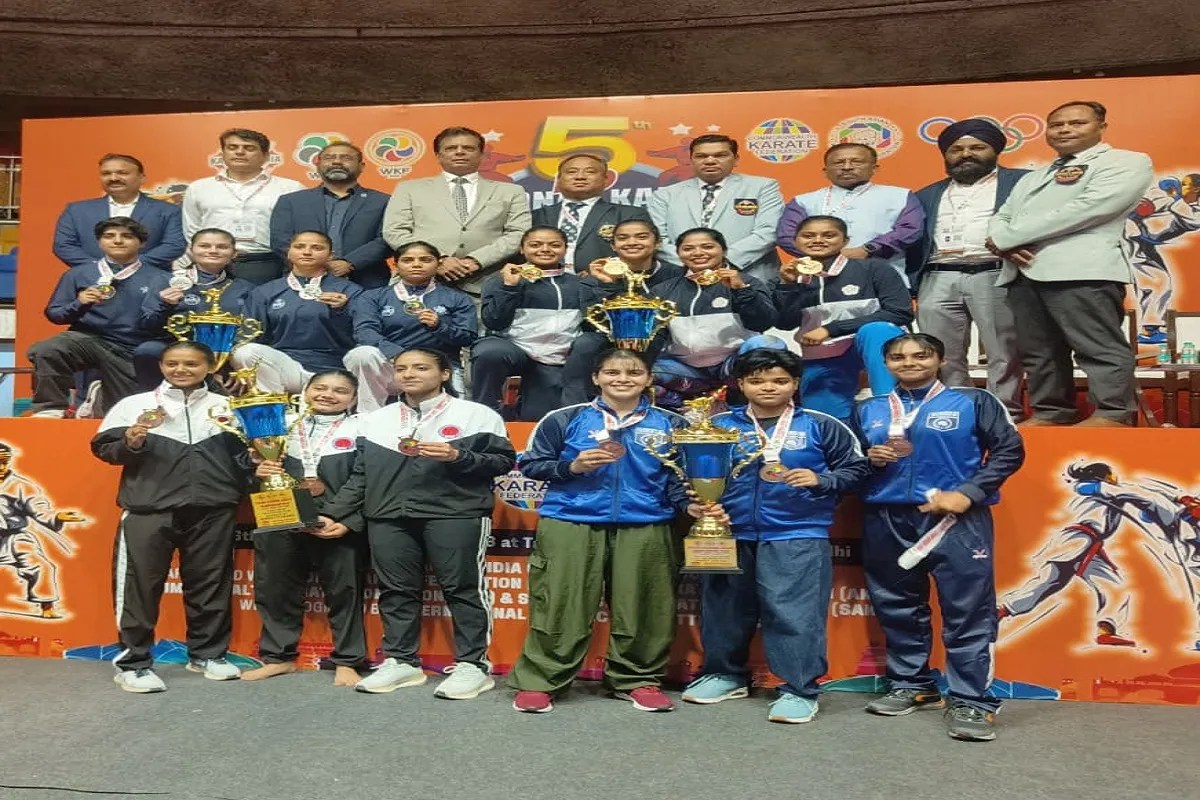 नेशनल कराते में ग्वालियर की बेटियों का दम, टीम काता में जीता ब्रॉन्ज