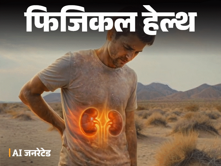फिजिकल हेल्थ- गर्मियों में बढ़ता किडनी स्टोन का रिस्क:डॉक्टर से जानें वजह, किसे ज्यादा जोखिम, बचाव के लिए 12 जरूरी सावधानियां