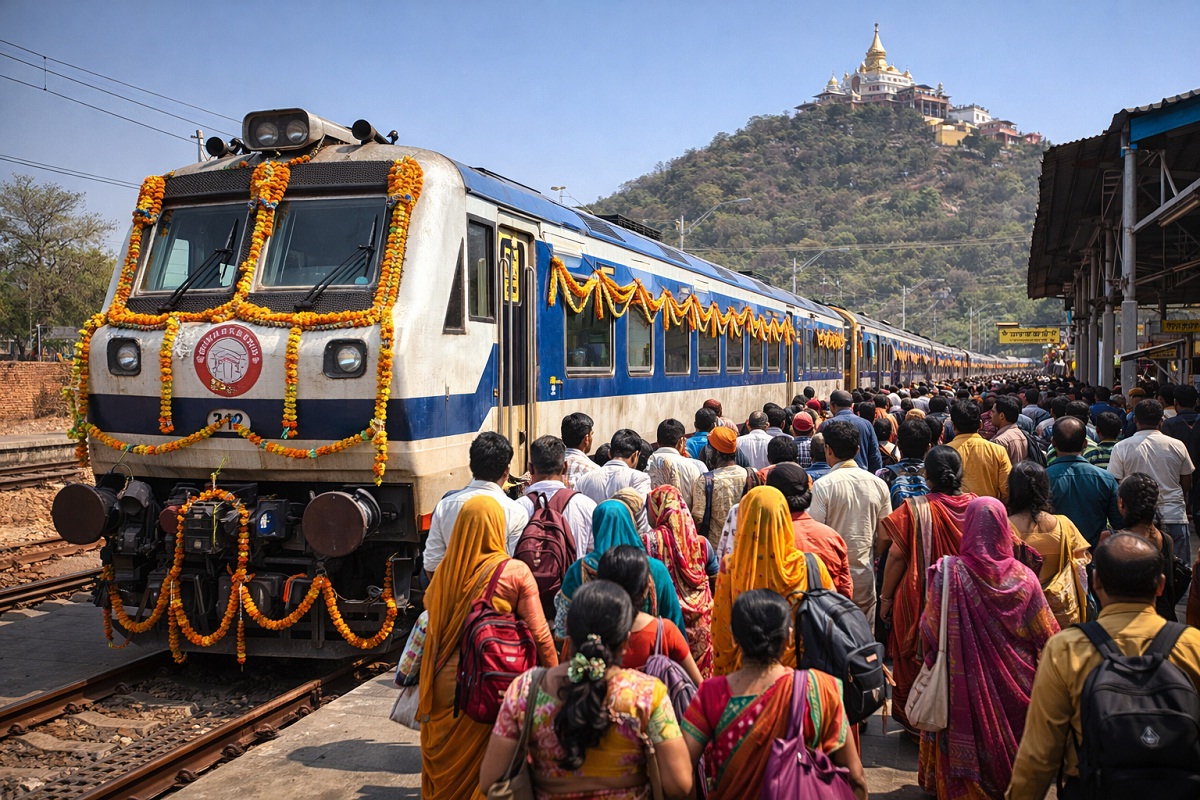 Indian Railway: रेलवे ने डोंगरगढ़ जाने वाले श्रद्धालुओं के लिए सुविधा बढ़ाई, मेमू स्पेशल ट्रेन चलाने का लिया निर्णय
