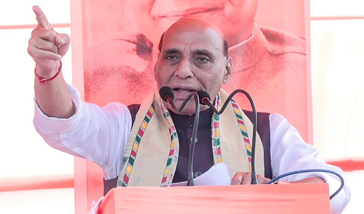 Assam में गरजे Rajnath Singh, बोले- Congress ने राज्य के साथ हमेशा किया सौतेला व्यवहार