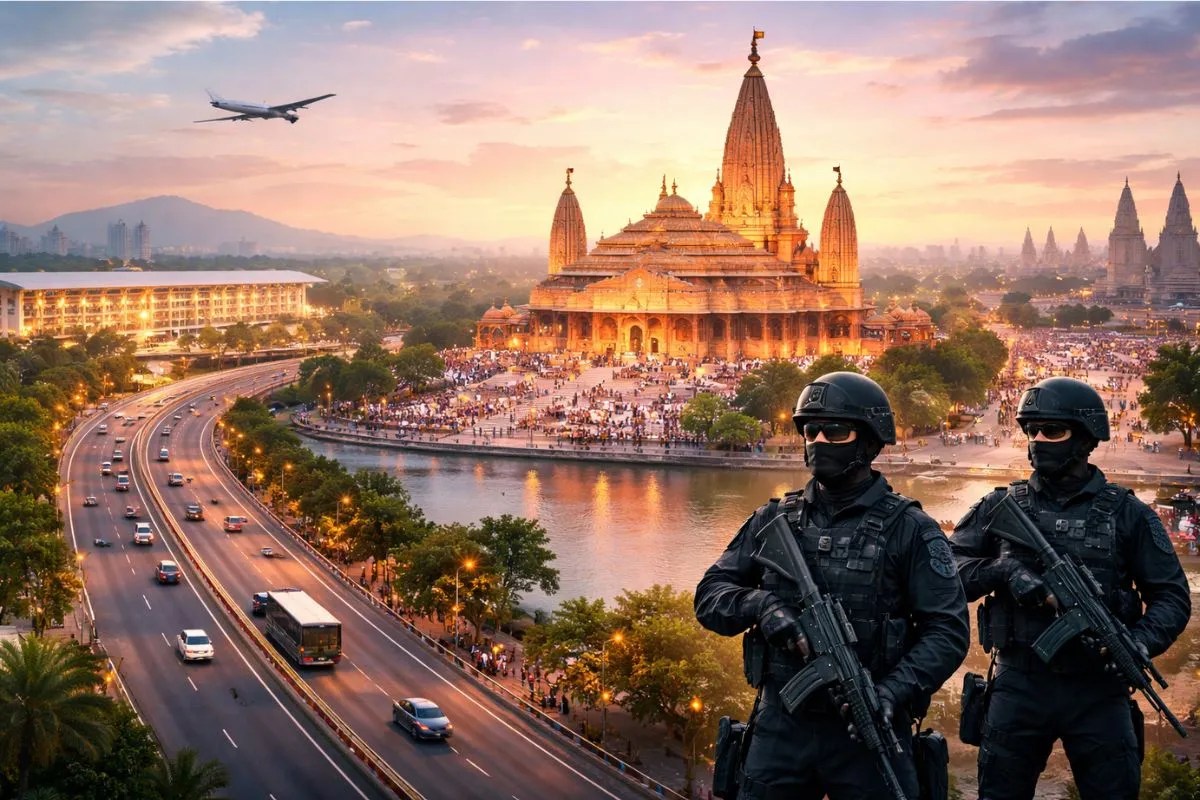 अयोध्या में सुरक्षा का बड़ा विस्तार, एनएसजी हब की स्थापना से ब्लैक कैट कमांडो की तैनाती, पर्यटन और ढांचे को भी मिलेगा नया बल