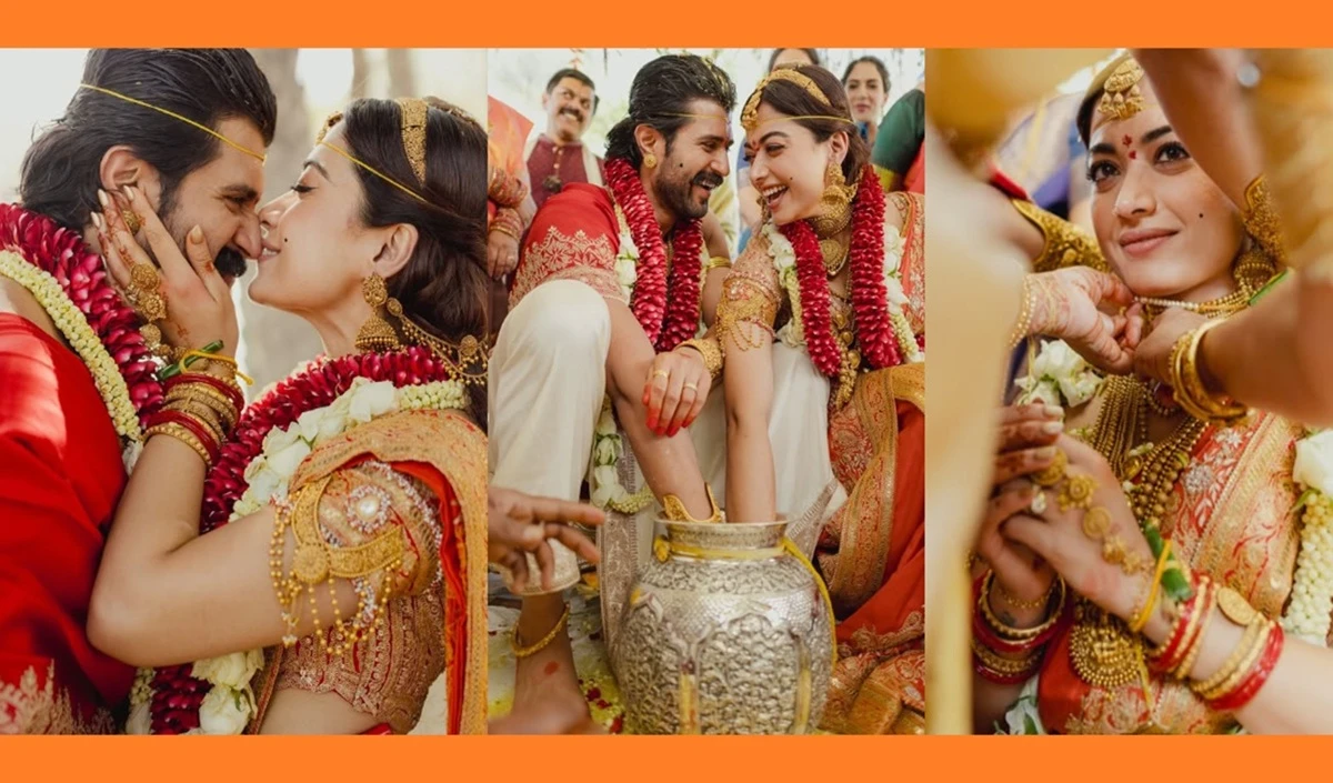 Rashmika Mandanna और Vijay Deverakonda की शादी की अनदेखी तस्वीरें! डोली में बैठकर दुल्हन की ‘ग्रैंड एंट्री’, सामने आए शादी के खूबसूरत पल