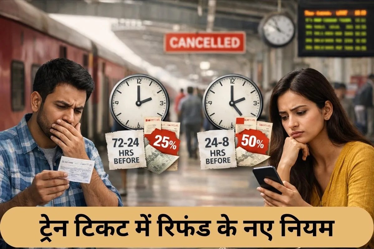 Ticket Cancellation Rules:  रेलवे ने बदल दिए टिकट कैंसिलेशन के नियम, 8 घंटे से कम समय पहले तक कैंसिल कराया तो नहीं मिलेगा रिफंड