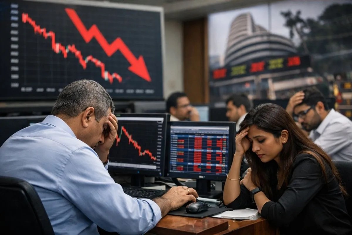 धड़ाम हुए सरकारी बैंकों के शेयर, सेंसेक्स 1600 और निफ्टी 490 पॉइंट टूटा, जानिए क्यों आई बाजार में गिरावट