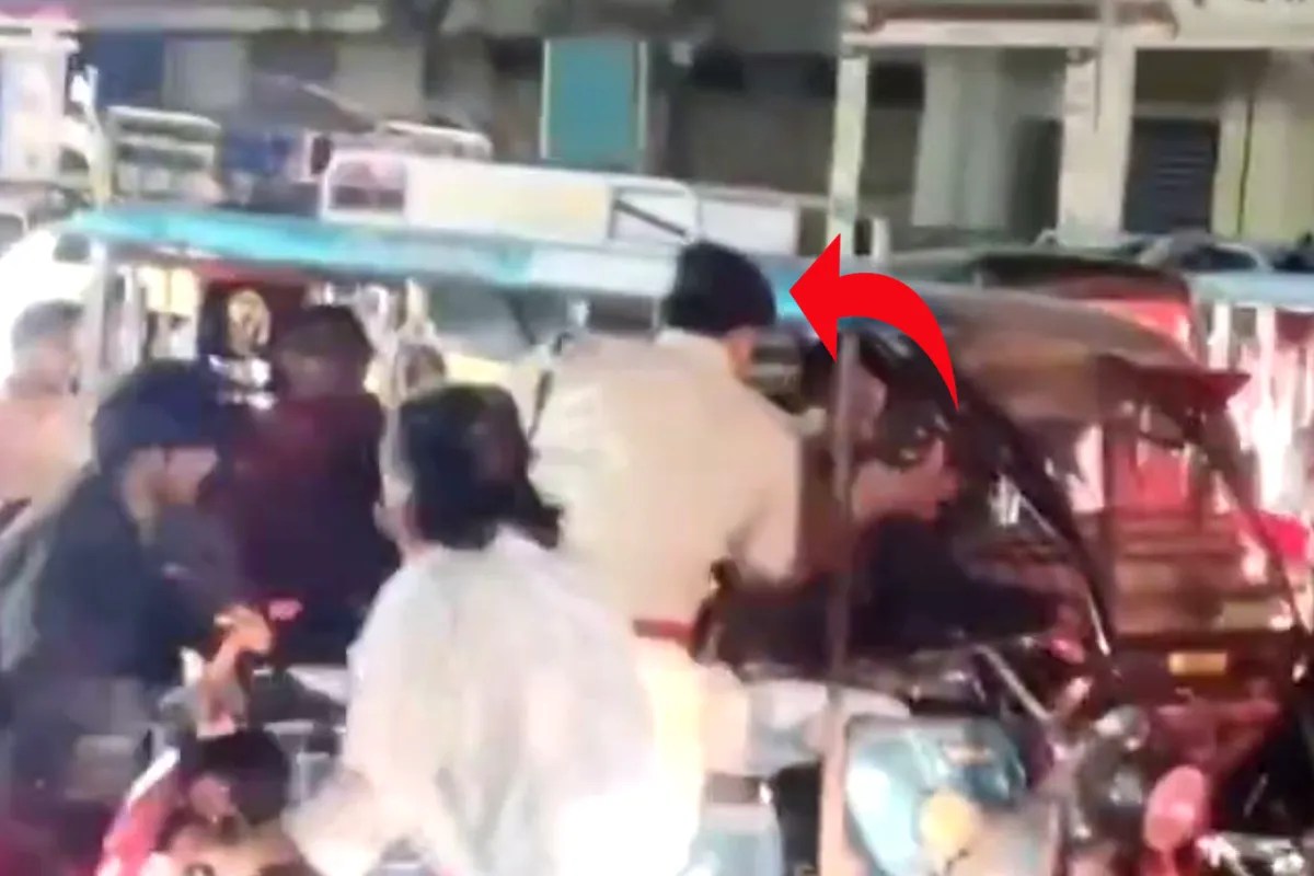 TI ने ई-रिक्शा चालक पर बरसाए थप्पड़, मारपीट का वीडियो वायरल