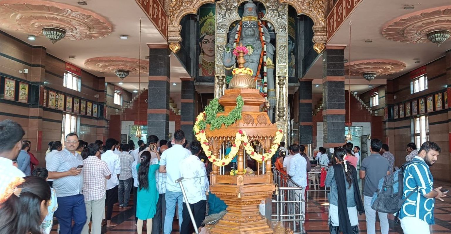 मारुति साईंधाम में श्रीराम व मारुतीनंदन के गूंजे जयकारे