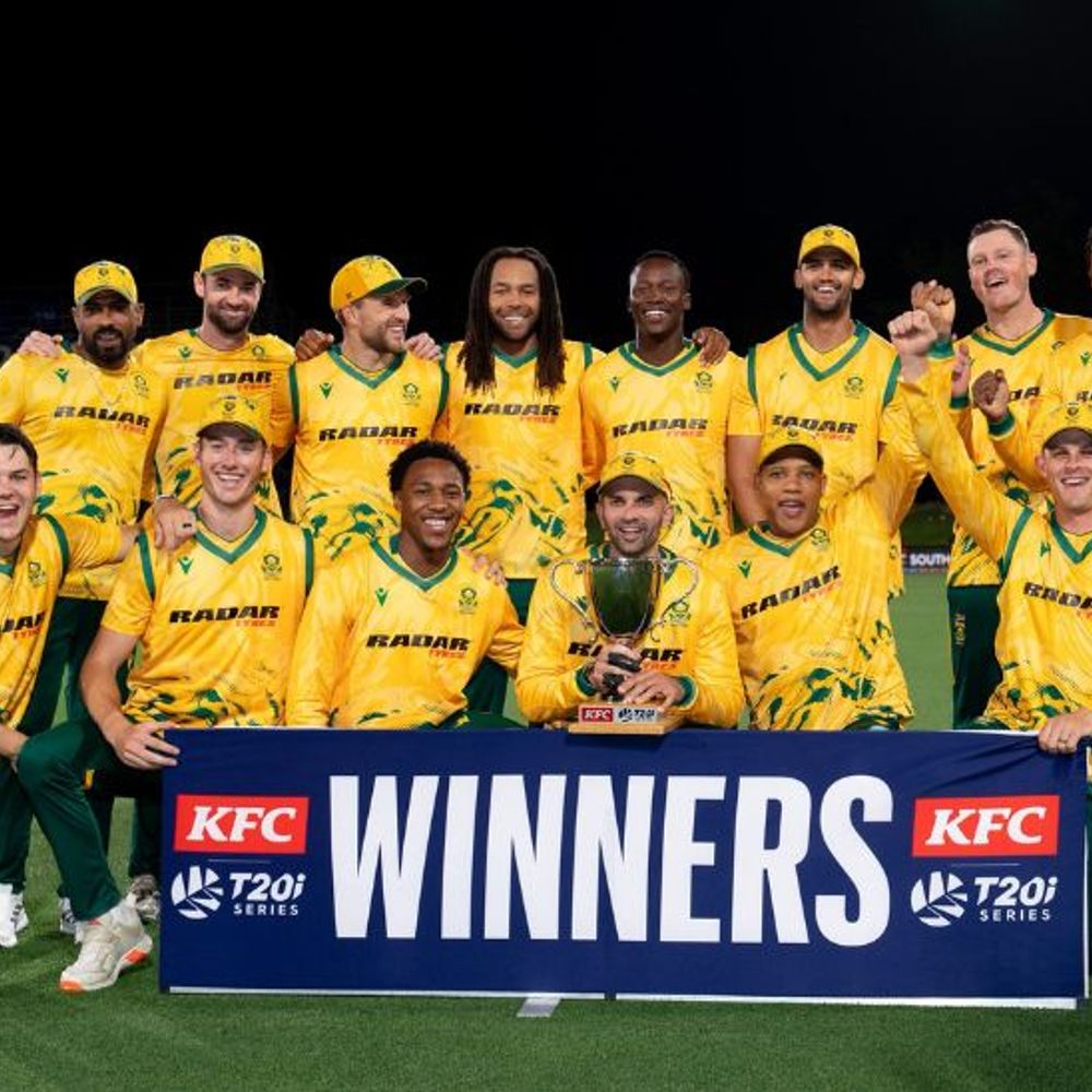 साउथ अफ्रीका ने पांचवां टी-20 मैच 33 रन से जीता:सीरीज 3-2 से अपने नाम की; न्यूजीलैंड 22 साल से नहीं हरा सकी