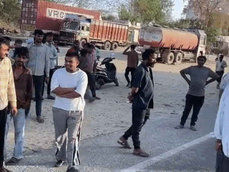 कंटेनर के टायर में फंसा जीजा, मौत:क्षत-विक्षत हो गया शव, साथ जा रहा साला हुआ घायल