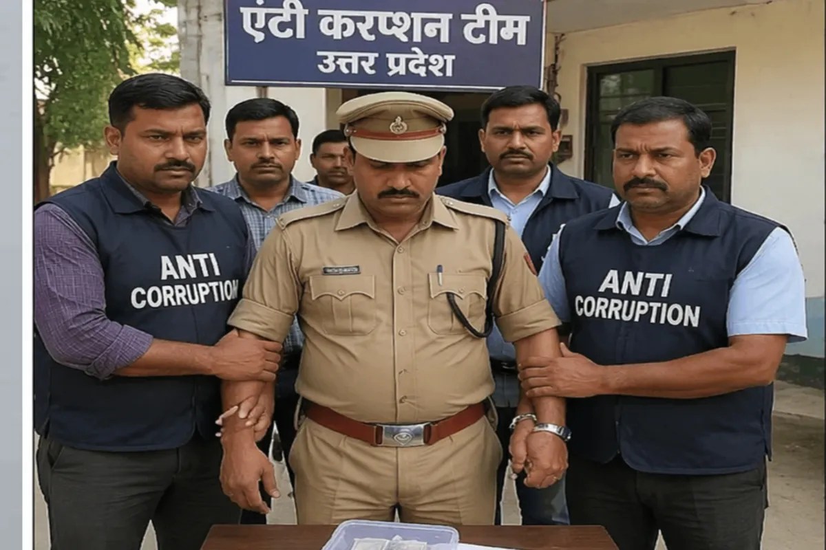 Azamgarh News: एंटी करप्शन टीम ने घूस लेते हुए इंस्पेक्टर को किया गिरफ्तार, मुकदमे से नाम हटाने के लिए मांग रहे थे 1 लाख