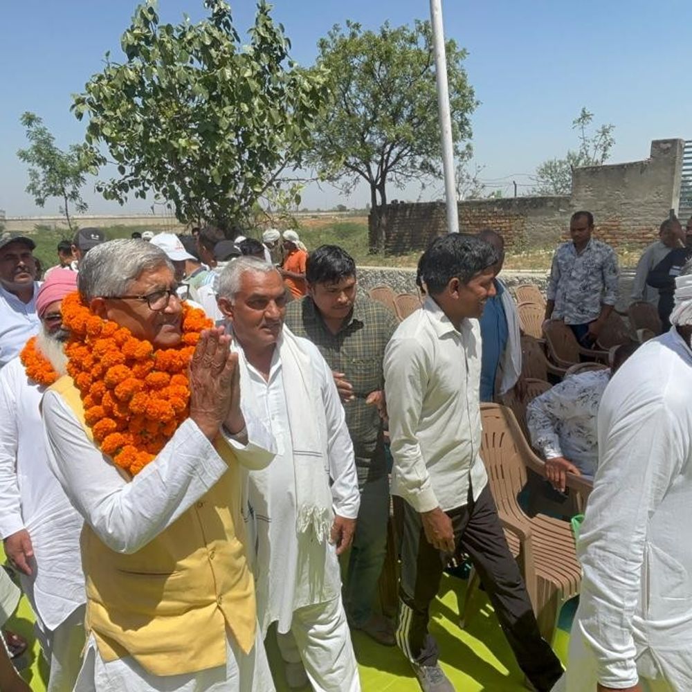 राज्यसभा सांसद रामचंद्र जांगड़ा का ग्रामीणों ने किया नागरिक अभिनंदन:रोहतक में ट्रेन ठहराव पर ग्रामीणों ने जताया आभार, 15 गांवों को मिला लाभ