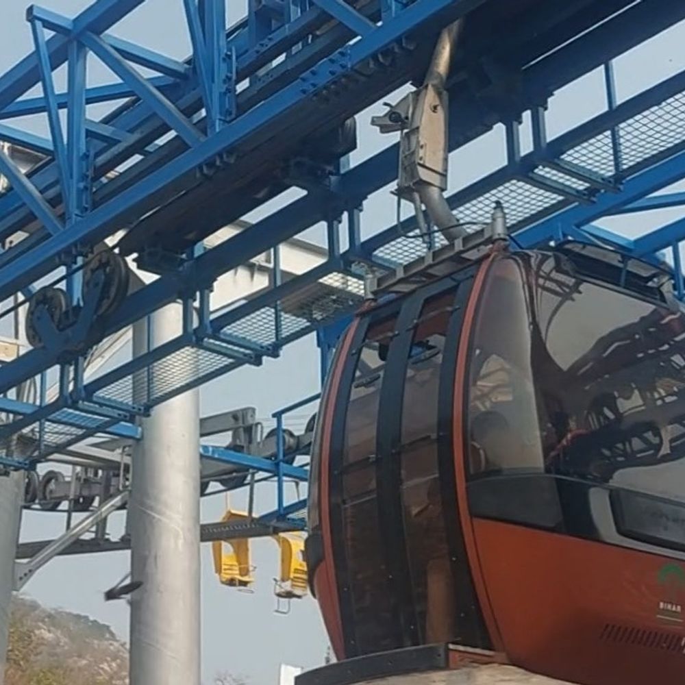 राजगीर में रोपवे पर 8 अप्रैल से लगेगा ‘ब्रेक’:मेंटेनेंस के कारण 12 दिनों तक परिचालन बंद, मलमास मेले की तैयारी