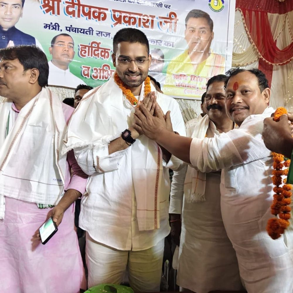 ‘मुख्यमंत्री नीतीश कुमार के नेतृत्व में विकास की गति तेज’:खगड़िया में पंचायती राज मंत्री दीपक प्रकाश का दौरा