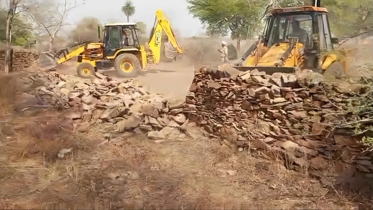 कोटा-बूंदी ग्रीन फील्ड एयरपोर्ट क्षेत्र में KDA का बुलडोजर एक्शन, 2 दिन में 251 करोड़ की 2,500 बीघा भूमि अतिक्रमण मुक्त