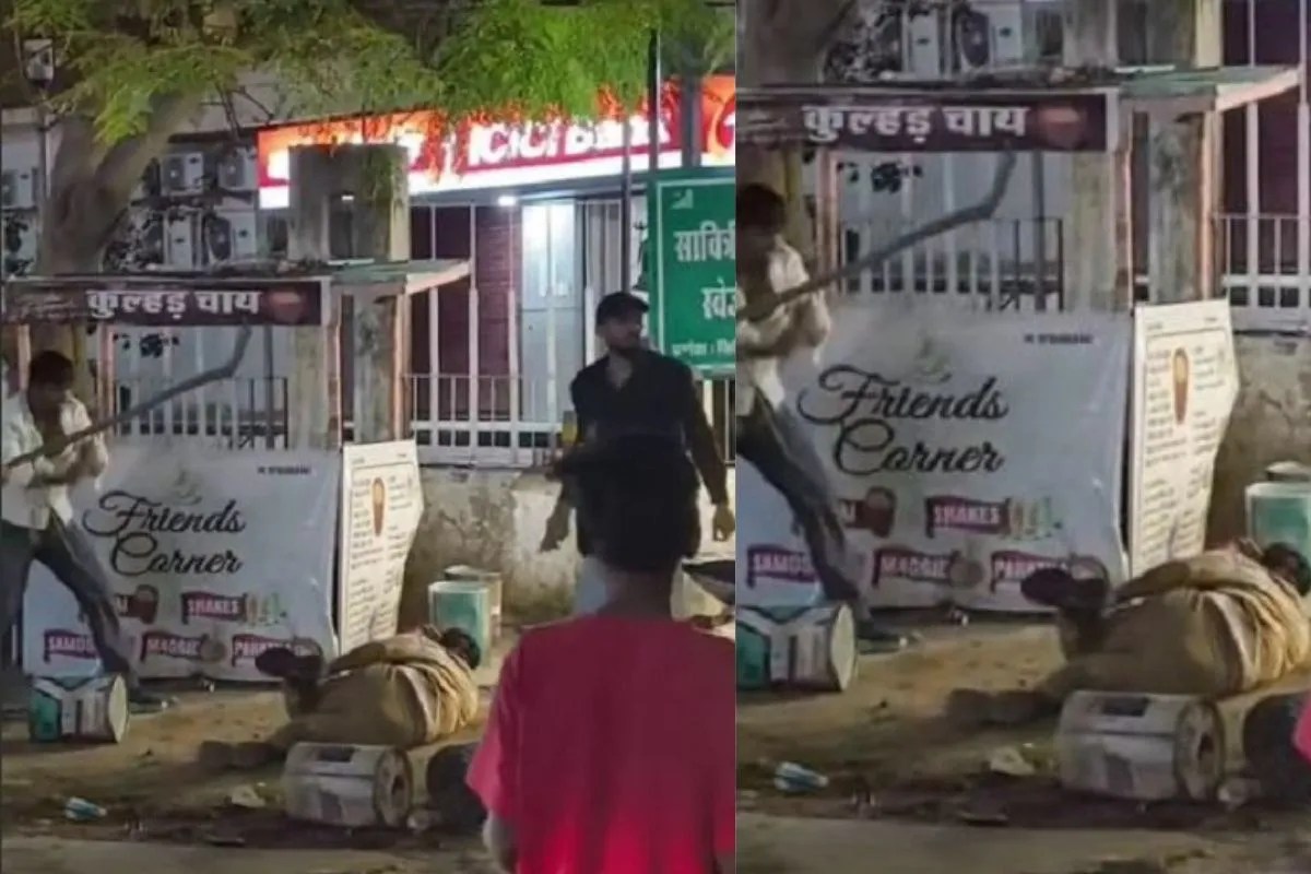 जयपुर में गुंडाराज: सरेआम युवक की बेरहमी से पिटाई, देखते रहे लोग मगर नहीं बचाया