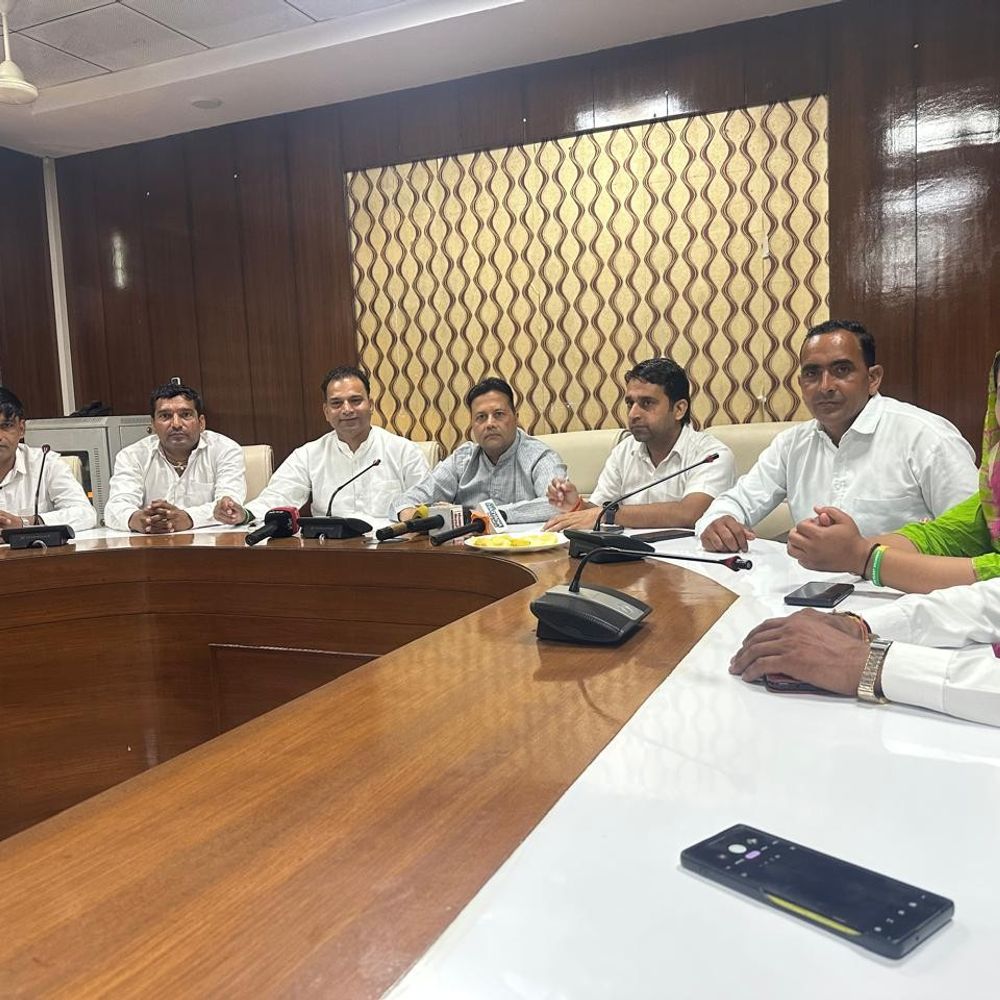 पलवल में JJP ने दिया आंदोलन का अल्टीमेटम्:दिग्विजय चौटाला पर केस दर्ज किए जाने से नाराजगी, बोले- हिसार में होगी महापंचायत