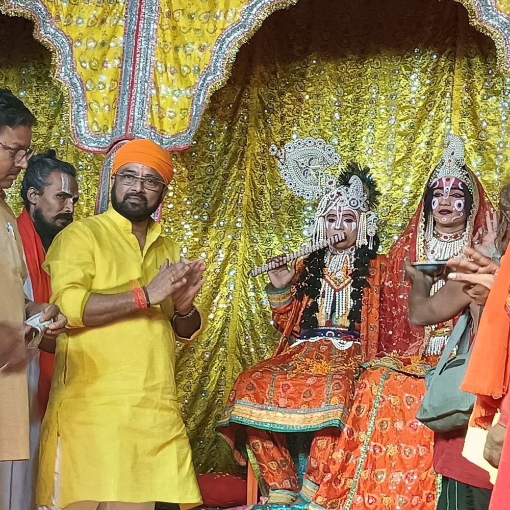 लालगंज में 9 दिवसीय महाविष्णु यज्ञ का सातवां दिन:कृष्ण लीला ने लोगों का मन मोहा, विशाल भंडारे में विधायक शामिल हुए