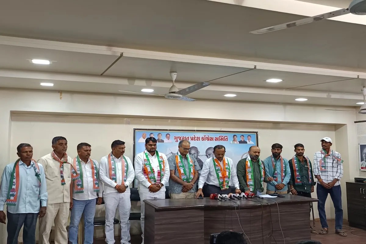 दाहोद के तीन भाजपा नेता कार्यकर्ताओं के साथ कांग्रेस में शामिल