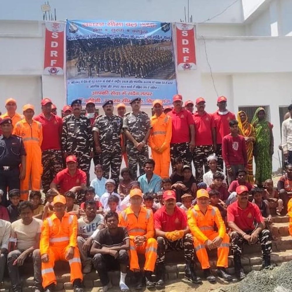 किशनगंज में SSB-SDRF की मॉक ड्रिल:आपदा प्रबंधन के लिए 100 लोगों को किया प्रशिक्षित