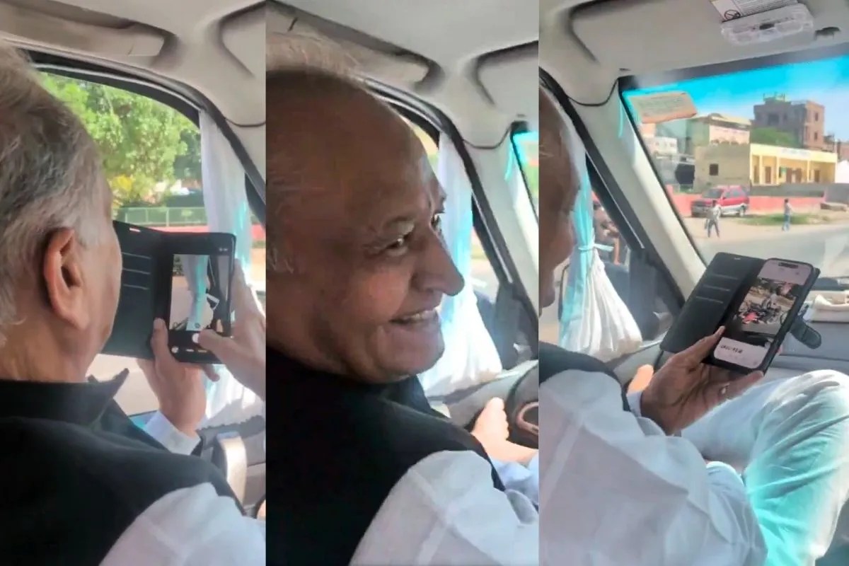 खबर ज़रा हटके: अशोक गहलोत बने ‘कॉन्टेंट क्रियेटर’, चलती कार से बनाने लगे वीडियो ! जानें क्या है ‘गज़ब’ वजह?