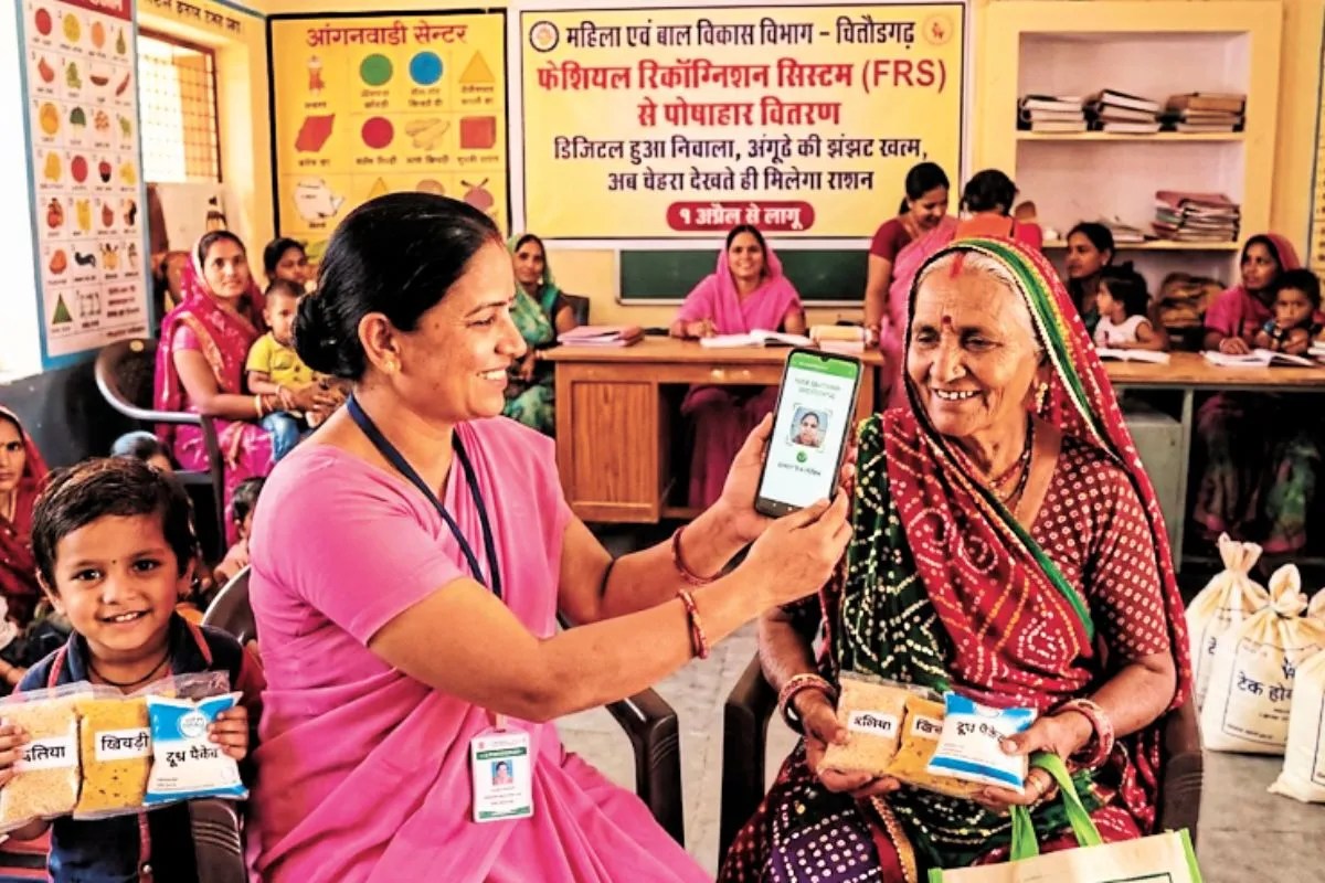 Chittorgarh: डिजिटल पोषाहार 40,000 परिवारों तक पहुंचा, चेहरा देखते ही मिल रहा राशन,’टेक होम राशन’ सिस्टम हाईटेक