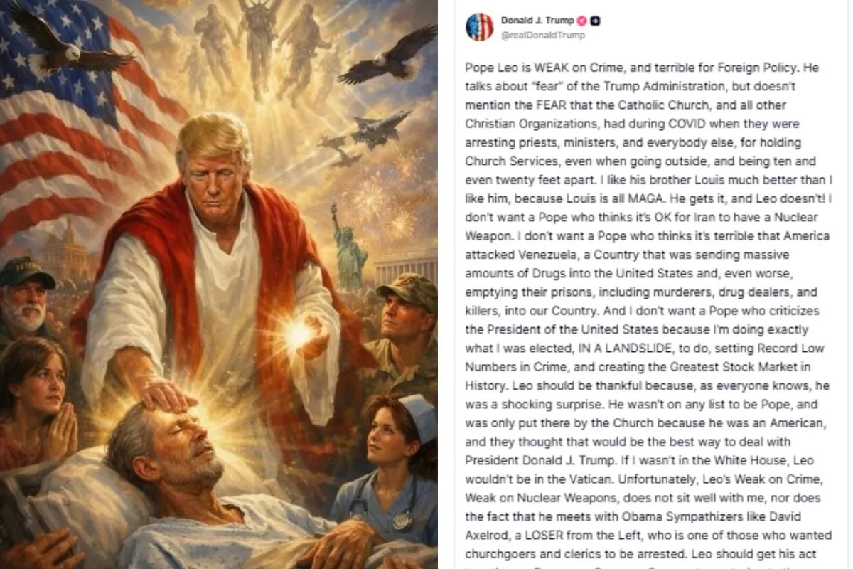 डोनाल्ड ट्रंप की AI फोटो से मचा बवाल, सोशल मीडिया पर जमकर रिएक्शन दे रहे लोग