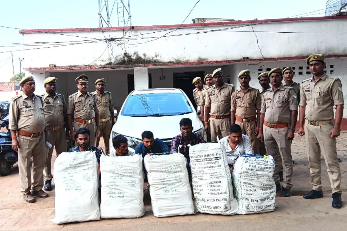 लग्जरी कार बनी ‘गांजा एक्सप्रेस’, ₹50 लाख का माल जब्त, खत्म हुआ ओडिसा से यूपी तक का खेल