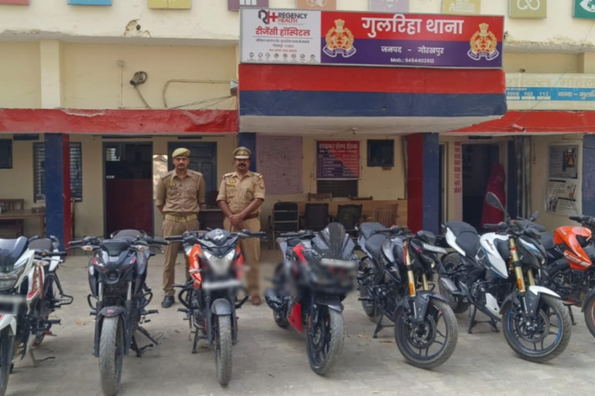 गोरखपुर में बाइकर्स गैंग पर पुलिस की ताबड़तोड़ करवाई, सात रेसर बाइक सीज…मचा हड़कंप