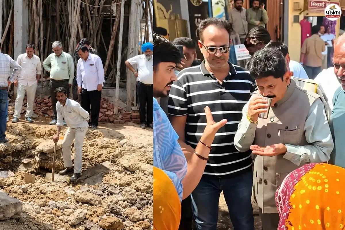 Jaipur: ‘पानी सूंघकर लौटाने’ का वीडियो वायरल होने के 24 घंटे में शुरू हुआ मरम्मत कार्य; MLA बोले- ‘ये लोग मेरे हैं’