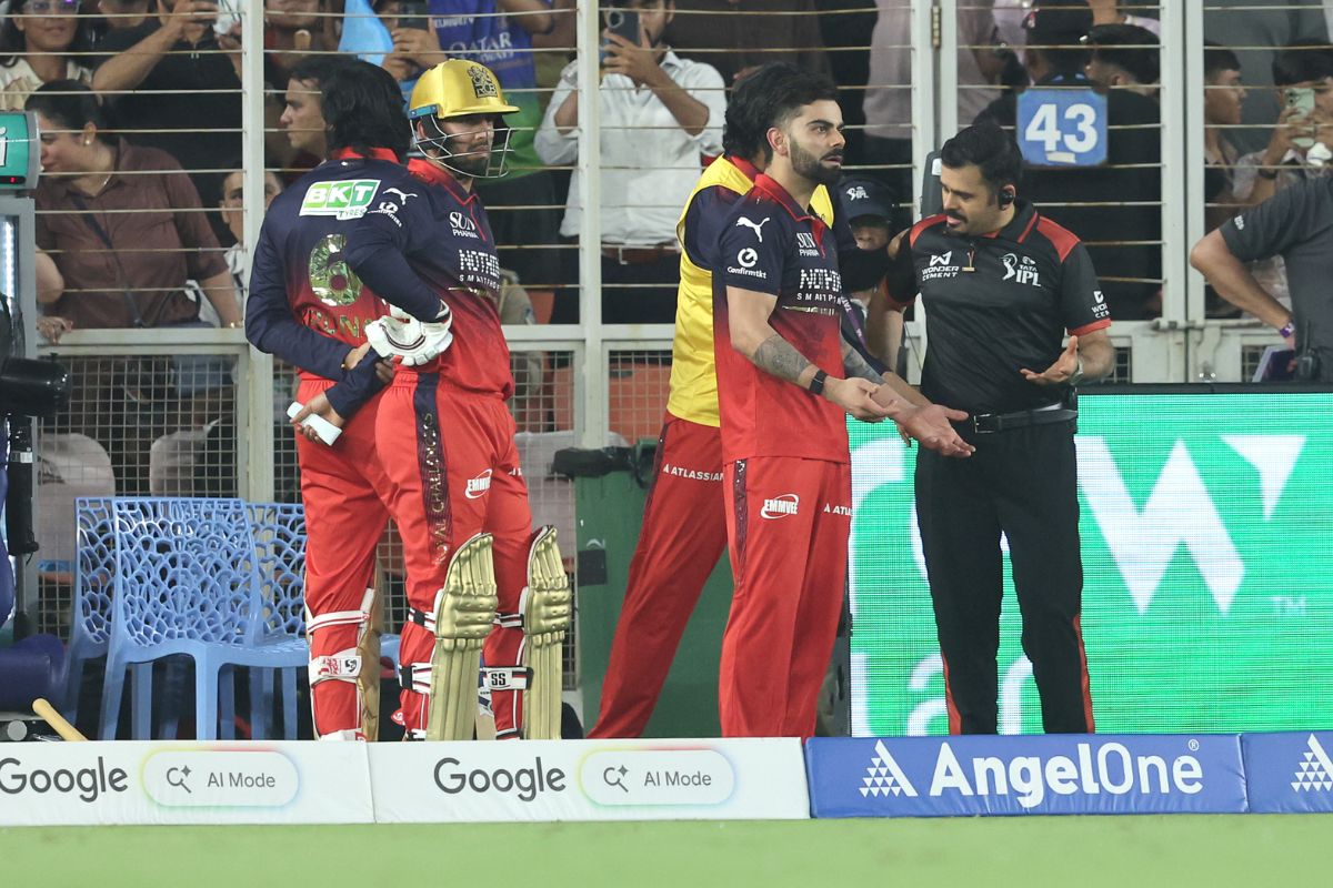 GT vs RCB मैच में मचा बवाल, कप्तान हुए कैच आउट तो अंपायर से भिड़ गए विराट कोहली