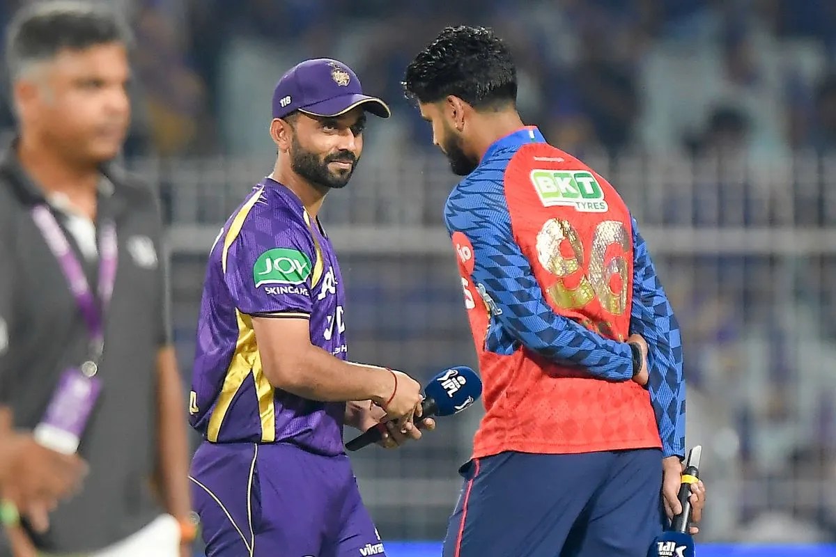 KKR को बड़ा झटका, अजिंक्य रहाणे को मजबूरी में बदलनी पड़ी प्लेइंग 11, टॉस हारकर भी श्रेयस अय्यर खुश