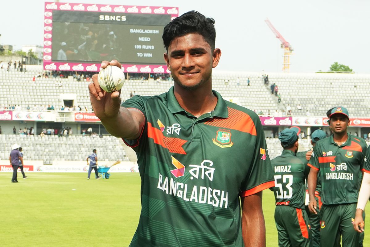 नाहिद राणा की घातक गेंदबाजी के सामने न्यूजीलैंड ने टेके घुटने, बांग्लादेश ने बनाया एकतरफा मुकाबला