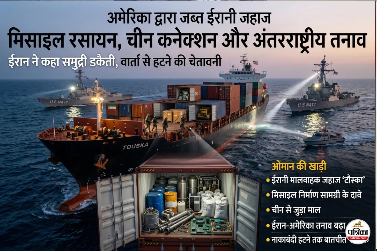 अमेरिका-ईरान तनाव बढ़ा, ईरान के जब्त जहाज में मिला मिसाइल रसायन, क्या चीन की मदद से मिसाइल बना रहा ईरान?