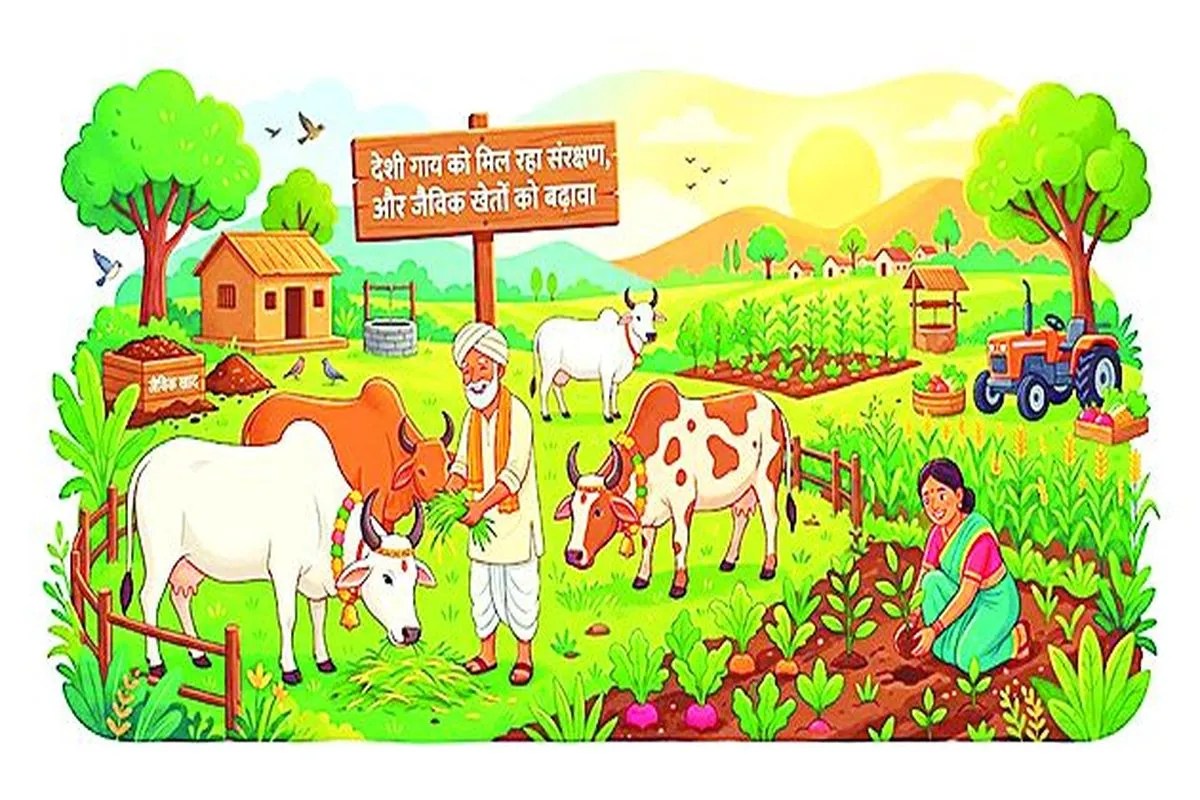 देशी गाय को मिल रहा संरक्षण, और जैविक खेती को बढ़ावा