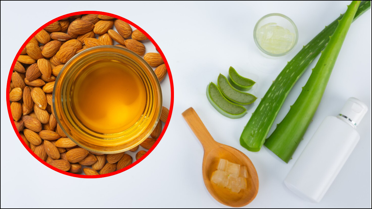 एलोवेरा में बादाम का तेल मिलाकर लगाने से क्या फायदा मिलता है, क्या इसे त्वचा और बाल दोनों पर लगा सकते हैं?