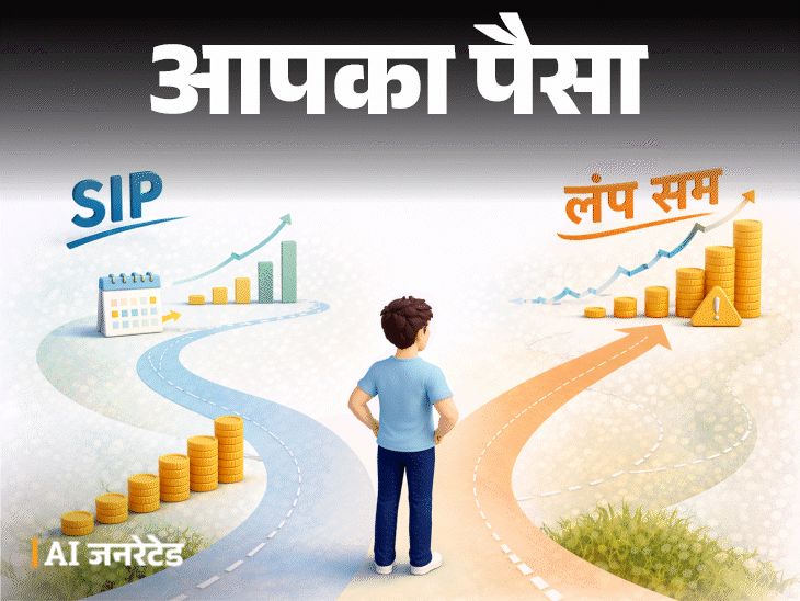 आपका पैसा- SIP और लंप सम में क्या बेहतर?:आपकी जरूरत के मुताबिक क्या सही, एक्सपर्ट से जानें दोनों के जोखिम और फायदे